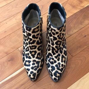 Michael Kors leopard print booties 7.5